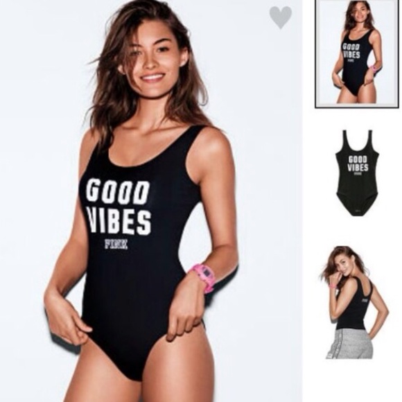 VSpink GOOD VIBES bodysuit 😎 - Picture 2 of 5